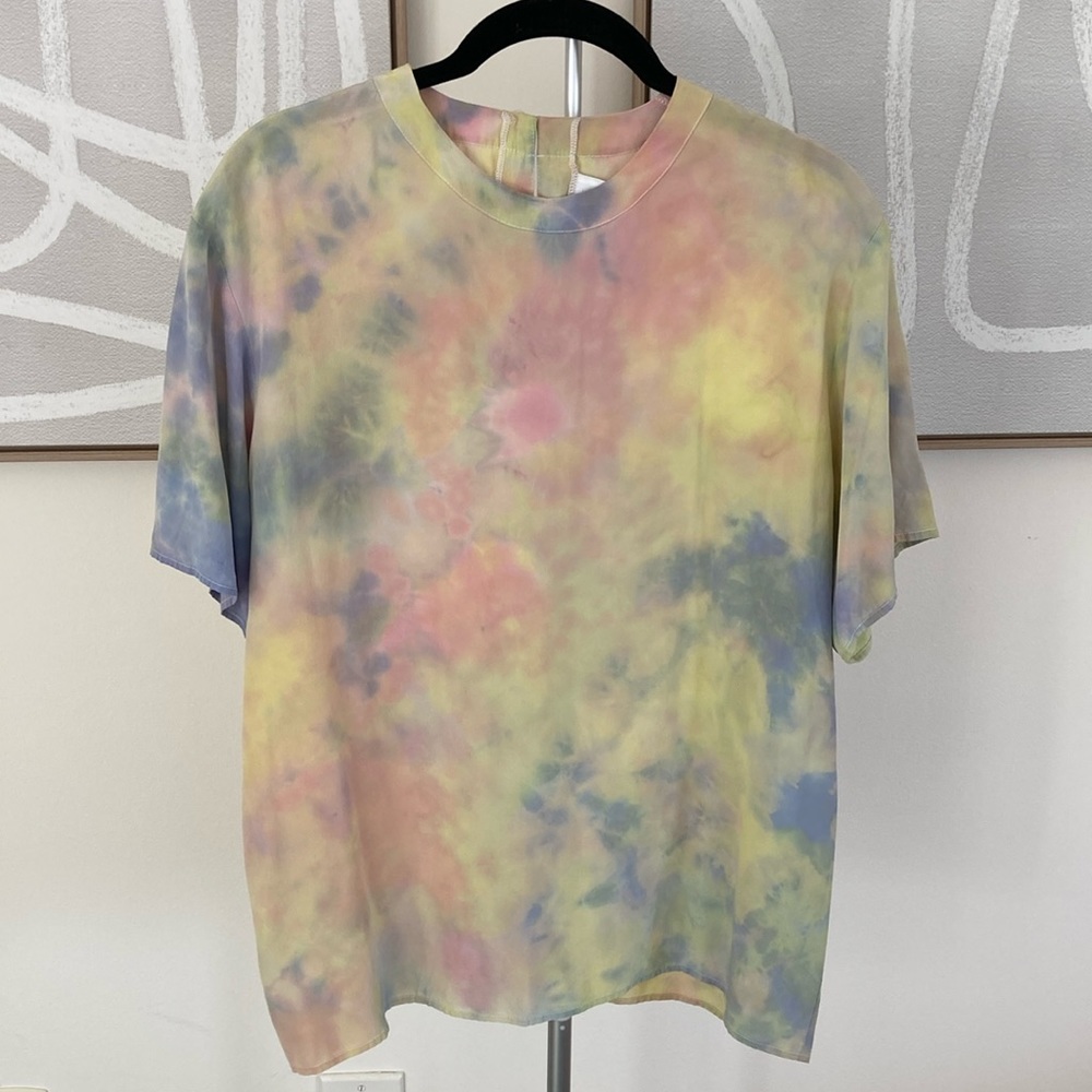 100% Silk Vintage Top Multi-Color